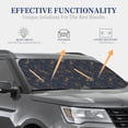 thumbnail image 3 of KLL Tropical Butterfly Windshield Sun Shade 2-Piece Foldable Car Front Window Sunshade for Most Sedans SUV Truck- Large, 3 of 5