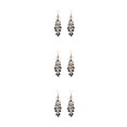 thumbnail image 1 of Sonducket Pendientes bohemios de moda para mujer Pendientes colgantes con cuentas de colores, fáciles de usar y elegantes, negro Type1 NO1, 1 of 6