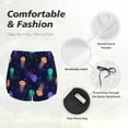 thumbnail image 6 of Haiem Sea Jellyfish Women's 2 in 1 Running Shorts - Lightweight Athletic Workout Gym Yoga Breathable Sports Shorts Liner with Phone Pockets-, 6 of 9