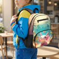 thumbnail image 2 of KUIFORTI Pink Axolotl Print Toddler Backpack Girls Kids School Bag with Multiple Organizer Pockets Adjustable Straps 13.5 Inch for Preschool Kindergarten Back to School Gifts, 2 of 7