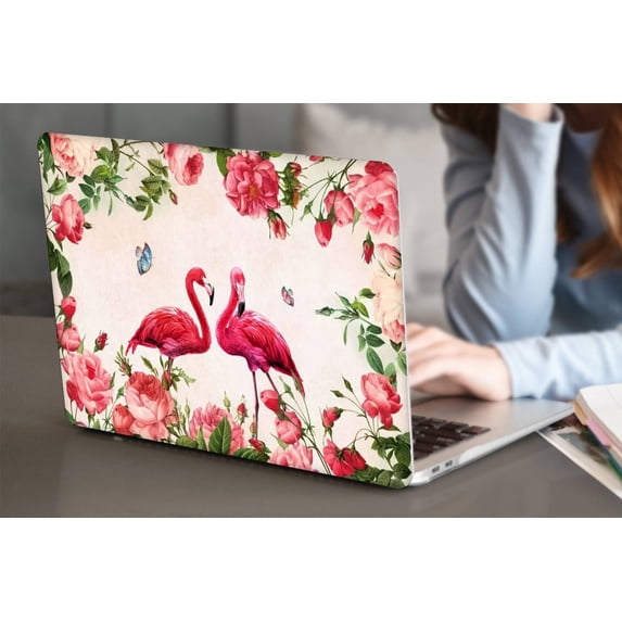 for MacBook Air 13" Case 2010 - 2017 Release Model A1369 A1466, Plastic Hard Case Shell Cover Cable Tie, Flowers 277