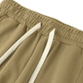 thumbnail image 5 of asjyhkr Mens Sweatpants Athletic Workout Joggers Stretchy Waist Chino Drawstring Dailywear Casual Pants with Pockets(Large,Khaki), 5 of 8