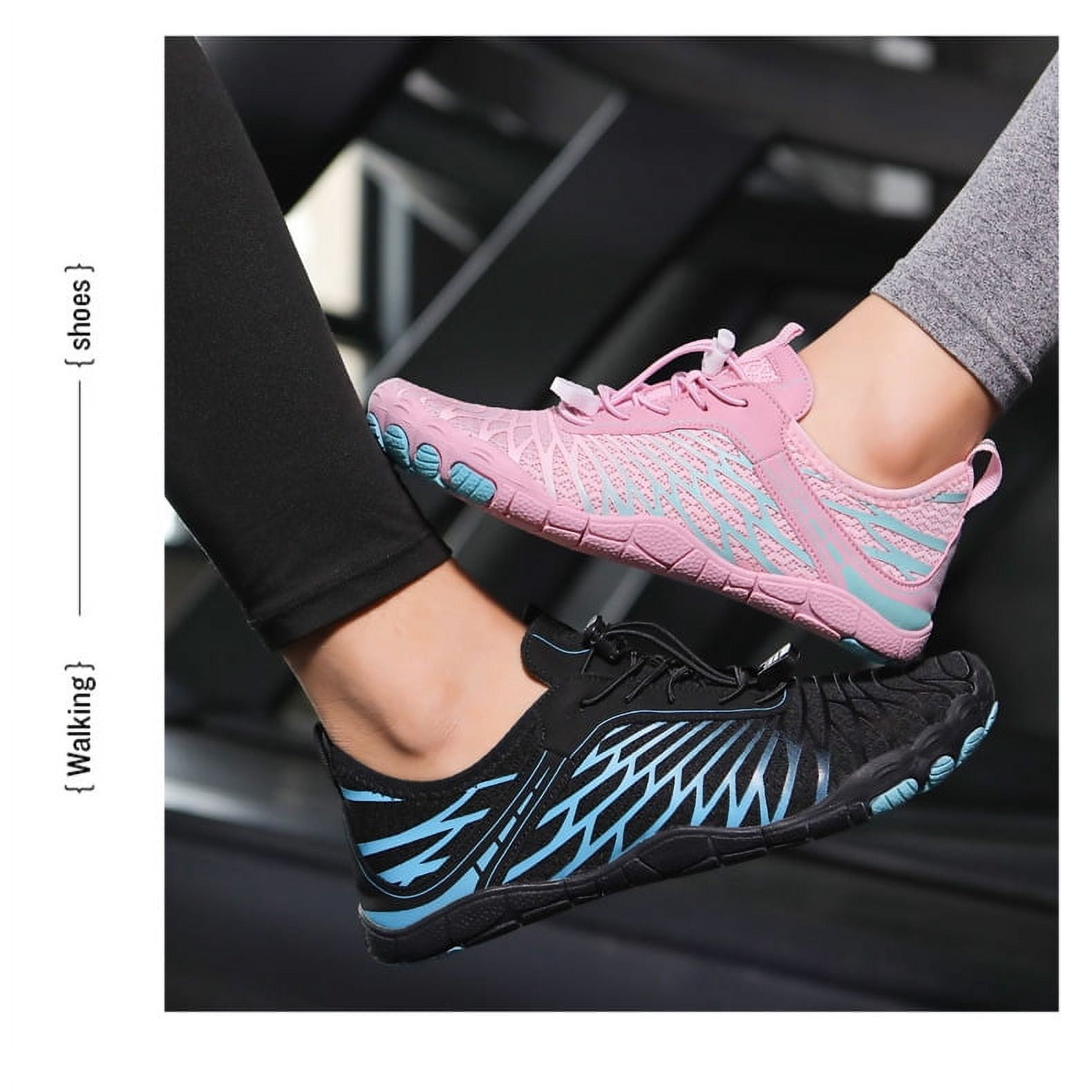 Barefoot Shoes for Women, Quick Dry Non-Slip Aqua Swim Shoes, Breathable Slip-on Beach Wide Toe Water Shoes, Lightweight Barefoot Womens for Walking, Fishing, Surfing, Yoga