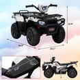 thumbnail image 6 of Luku 12V Kids Ride on ATV, Battery-Operated 4 Wheeler for Ages 3-6 with Led Lights, High/Low Speed Settings, Music, USB Connectivity, forward & Backward Motion - Ride-On Quad for Boys&Girls, 6 of 6
