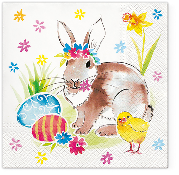 Easter Paper Napkins, Easter Luncheon Napkins, Easter Party Napkins