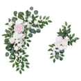 thumbnail image 1 of 2x Flores , Arreglo floral colgante decorativo para de Adornos de arreglo de letrero de ventana, 1 of 9