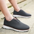 thumbnail image 6 of LASUDRAA Men's Casual Dress Sneakers Oxfords Lace-Up Lightweight Mesh Walking Shoes, 6 of 9