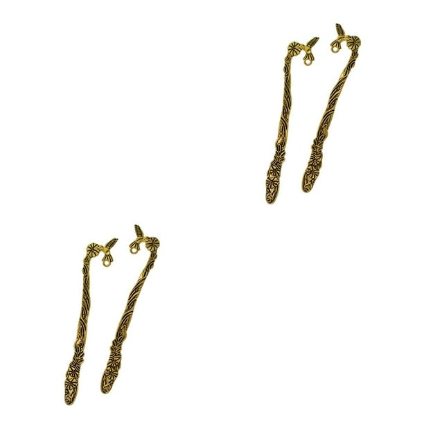 Paquete de 12 Marcapáginas Kearding Retro DIY Decoración Suministros de Artesanía Plata antigua Bronce Oro antiguo