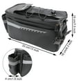 thumbnail image 2 of Rear Bike Rack Bag, Waterproof Bicycle Saddle Bag Cycling Pannier Trunk Carrier with Reflector & Adjustable Cord for Commuter Travel Outdoor, 2 of 7