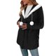 thumbnail image 4 of AUNVITO Women's Fleece Hooded Jacket Long Sleeve Faux Fur Trim Casual Warm Winter Coat, 4 of 8