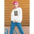 thumbnail image 2 of Teonanacatl Stencil Art Hoodie Women -Image by Shutterstock, Female 4X-Large, 2 of 4