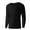 Black, variant on HAiming Men's Thermal Long Sleeve Undershirt Thick Crewneck Underwear Plus Size Casual Soft Comfy Warm Base Layer Tops