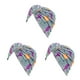 thumbnail image 5 of Minnieouse Bohemian Styles Head Wraps para mujeres Nudo Caps Cap Skullcap plisado verde 3Conjunto, 5 of 6
