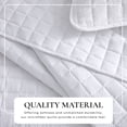 thumbnail image 2 of Solid Quilt Set - Lightweight, Soft, All-Season - 2-Piece Seersucker Bedding Set (Twin / Twin XL, White), 2 of 6