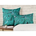 thumbnail image 2 of Vargottam Lumbar Pillow Cover - Decorative Pillow Covers 24x12 Inches, Printed Teal Blue Theme Pillowcase, Decorative Lumbar Cushion Covers, 2 of 4