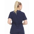 thumbnail image 3 of HEAL+WEAR Women’s Crossover Zip Front Scrub Top 4-Way Stretch Multi-Pocket Medical Workwear, 3 of 4