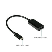onn 6 USB-C to HDMI Adapter, Black
