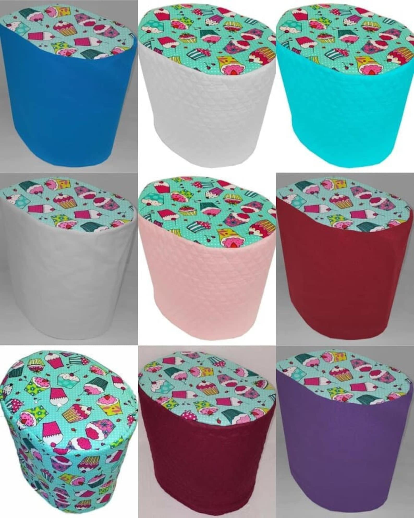 Canvas Teal Cupcake Cover Compatible with Keurig Coffee Maker by Penny