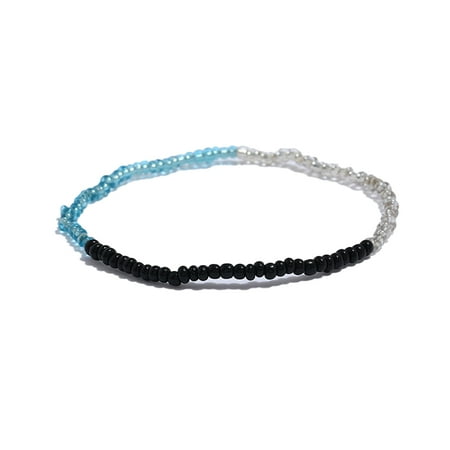

3pcs Colorful Rice Bead Bracelets Unique Simple Colour-fast Ankles Chains Multi-purpose Chic Girls Anklets Feet Decor 27