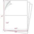 thumbnail image 2 of VAULT- 50 Shipping Mailing Labels 8.5X5.5 Half Sheet Rounded Self Adhesive 2 Per Sheet, 2 of 4