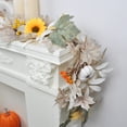 thumbnail image 3 of Guirnalda de otoño, corona, enredaderas colgantes, simulación de ratán colgante, calabaza, hoja de arce, ratán decorativo, adecuado para decoración de Halloween y Acción de Gracias, ratán de plástico., 3 of 6