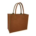 thumbnail image 1 of Bolsa de mano de fieltro, bolsa de comestibles reutilizable, multifunción, resistente, con asa duradera, bolso de compras para Picnic, trabajo al aire , marrón, 30cmx20cm 30cmx20cmx13cm Fernando Bolso de fieltro, 1 of 8