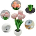 thumbnail image 5 of Tupukom Decor Artificial Flower Night Light Tulip Flower with Vase Lamp, LED Desktop Decorative Landscape Lights for Festival Party Home Decor, 5 of 9