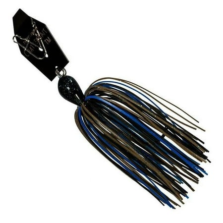 UPC: 0879044004998 | Z-Man CBB58-02 Big Blade Black/Blue Candy 5/8oz Chattering Jig Fishing Lure