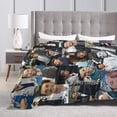 thumbnail image 5 of Throw Blanket Patrick Dempsey as Derek Shepherd Soft Fleece Blanket for Bed Sofa Couch Office Travelling Lightweight Soft Flannel Blankets for Home, 5 of 6