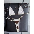 thumbnail image 4 of Thong Bikini Swimsuit for Women Brazilian Bottom Triangle Bikinis Top Bathing Suit, 4 of 4