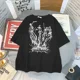thumbnail image 3 of Camisetas de gran tamaño para mujer, ropa informal con estampado Vintage, camiseta de manga corta Harajuku, camisetas góticas Ulzzang de México para hombre Y2k, 3 of 5