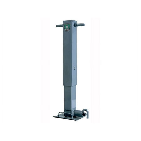 BULLDOG 182400 HD Square Trailer Jack, 12,000 lbs. Support Capacity, Sidewind, 12-1/2 Inch Travel, No Handle