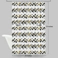 thumbnail image 2 of MONOJOY Chevron Shower Curtain, Geometric Zig Zag Shower Curtain, White, Black,72 x 72 inch, 2 of 6