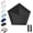 Black, variant on Japanese Ultra Light Mini Travel Umbrella with Upf 50+ Sun Protection, for Rain, Shine, Beach, Hiking and Outdoor Use