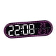thumbnail image 3 of Reloj despertador electrónico digital, práctico, decorativo, portátil, con fecha y hora. Luz rosa, 3 of 7