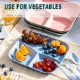 thumbnail image 3 of GHSDFBB Unbreakable Divided Plates 10 Inch 5 PCS, Reusable Wheat Straw Dinner Plates, Microwave and Dishwasher Safe, Perfect for Kids and Adults.\u2026, 3 of 6
