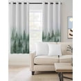 thumbnail image 2 of Country Mist Forest Blackout Curtains for Bedroom Living Room Darkening Curtains 63 Inches Long Simple Watercolor Trees Landscape Window Curtain 2 Panels Set Window Treatment Grommet Drapes 52"x63", 2 of 9