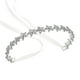 thumbnail image 5 of Diadema nupcial con diamantes de imitación, tocado de boda para novia, accesorios para el cabello de cristal, diadema de vid con cinta de encaje (plata), 5 of 5
