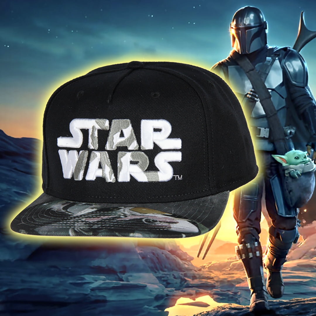 Star Wars Mandalorian Embroidered Adjustable Adult Snapback Hat Baseball Cap