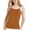Brown, variant on Women's Turtleneck Slim Fit Sleeveless Blouse Top Solid Color Shirt