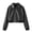 Black, variant on Toddler Boys Girls Outerwear Jackets 13-18Y Solid British Style Leather Blazer