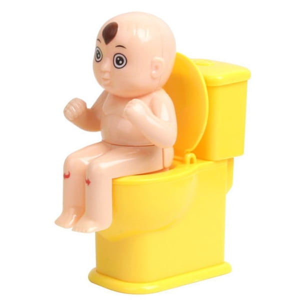 Puntoco El Complicado Juguete De Muñeca De Inodoro Descomprime A toda La Persona Rociando Agua En El Juguete De Inodoro Rociando Agua En El Inodoro Sentado En La Muñeca Amarilla,Decoración Hogareña