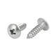 thumbnail image 2 of Tornillos autorroscantes de acero inoxidable 316 M4x10mm de Unique Bargains, 20 piezas, 2 of 2