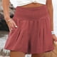 thumbnail image 3 of Pantalones cortos fruncidos, pantalones cortos de verano para mujer, pantalones cortos casuales con bolsillo, pantalones cortos elegantes de alto rendimiento, 3 of 6