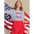 thumbnail image 2 of Stayin' Fly On 4Th July T-Shirt Women -Image by Shutterstock, Female XX-Large, 2 of 4