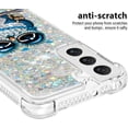 thumbnail image 4 of Compatible with Samsung Galaxy S23 Plus Case Liquid Glitter Cute Stylish Slim Silicone Quicksand Sparkle Shockproof Protective for Women Girls Case for Samsung Galaxy S23 Plus Pearl Owl YB, 4 of 6