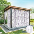 thumbnail image 6 of Outdoor Curtains for Patio Waterproof, Purple Grey Botanical Outdoor Privacy Panels Grommet, Spring Floral Summer Farmhouse Blackout Outside Curtains for Porch/Cabana/Pergola/Gazebo 54"x95", 1 Panel, 6 of 8