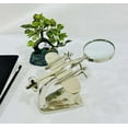 thumbnail image 4 of Airoplane Magnifying Silver Finish Vintage Classic for Home/Office Decor Table Top Show Piece Collectible and Nautical Gift, 4 of 5