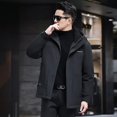 thumbnail image 3 of Chaqueta corta de plumón con relleno de plumón de pato, ropa de diseñador para hombre, chaquetas para hombre, ropa de manga larga para hombre, abrigo frío para hombre para invierno, 3 of 5