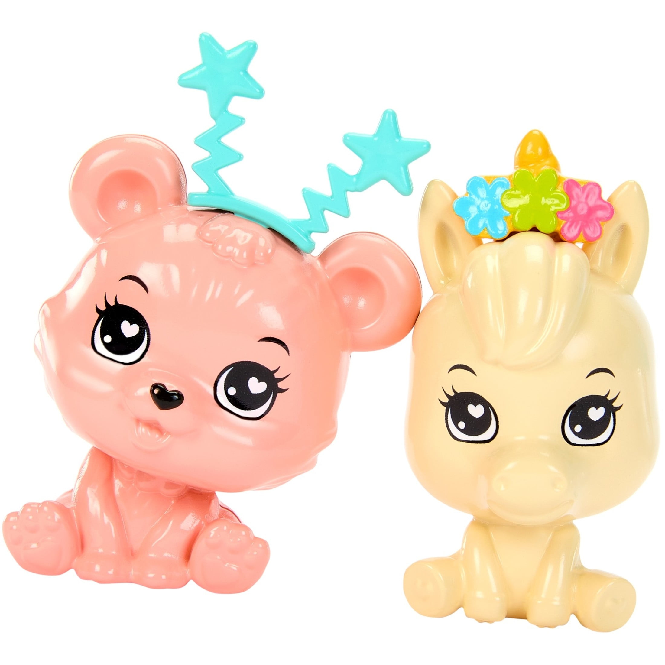 My First Barbie Birthday Accessories for Preschool Dolls, Accessory Pack with Pet Unicorn And Bear